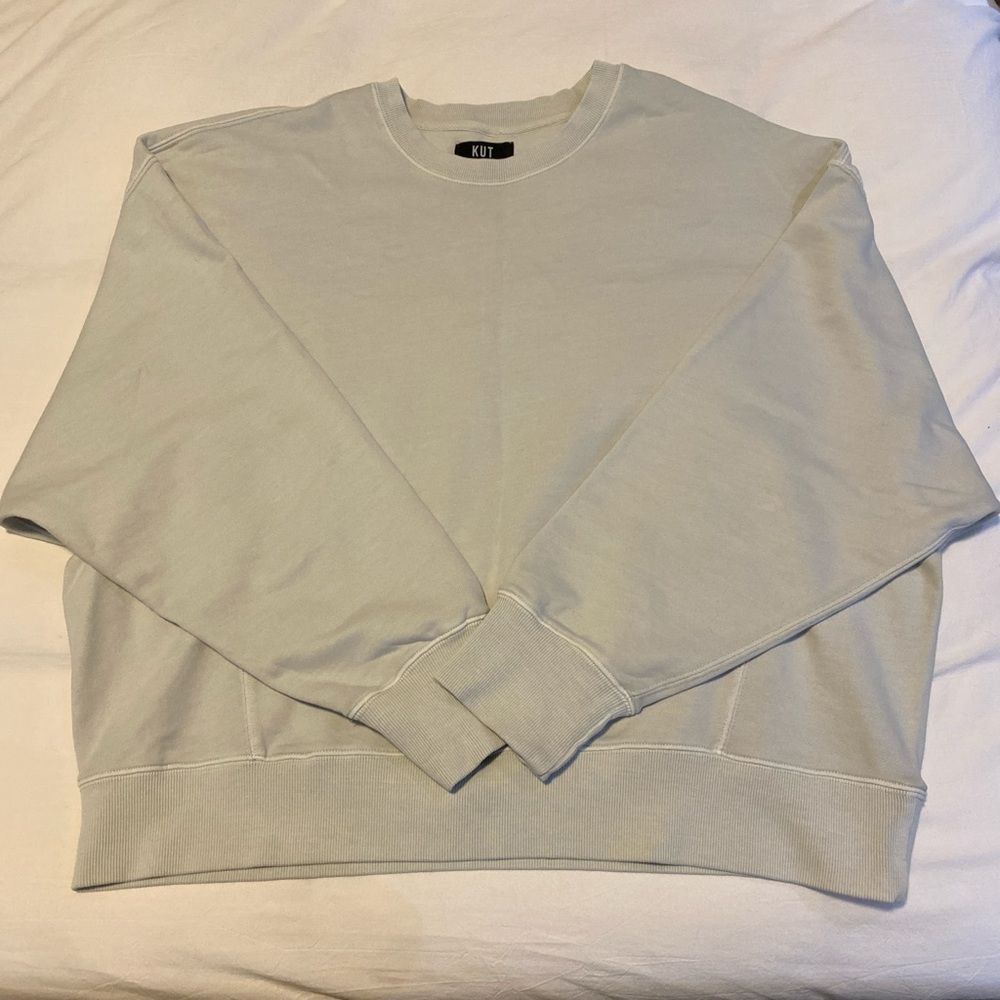 Kut from the Kloth Cream Crewneck Jacket